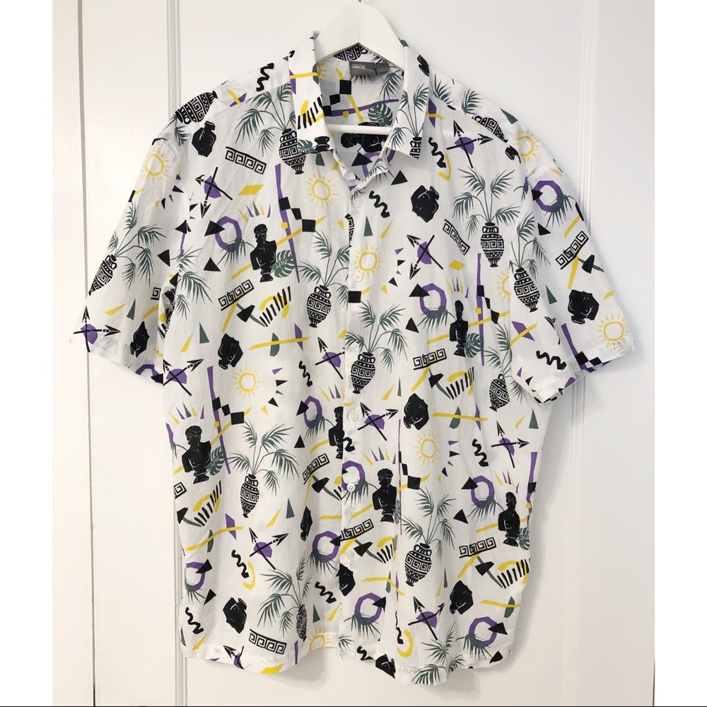 Asos Men’s Button Down Patterned Shirt